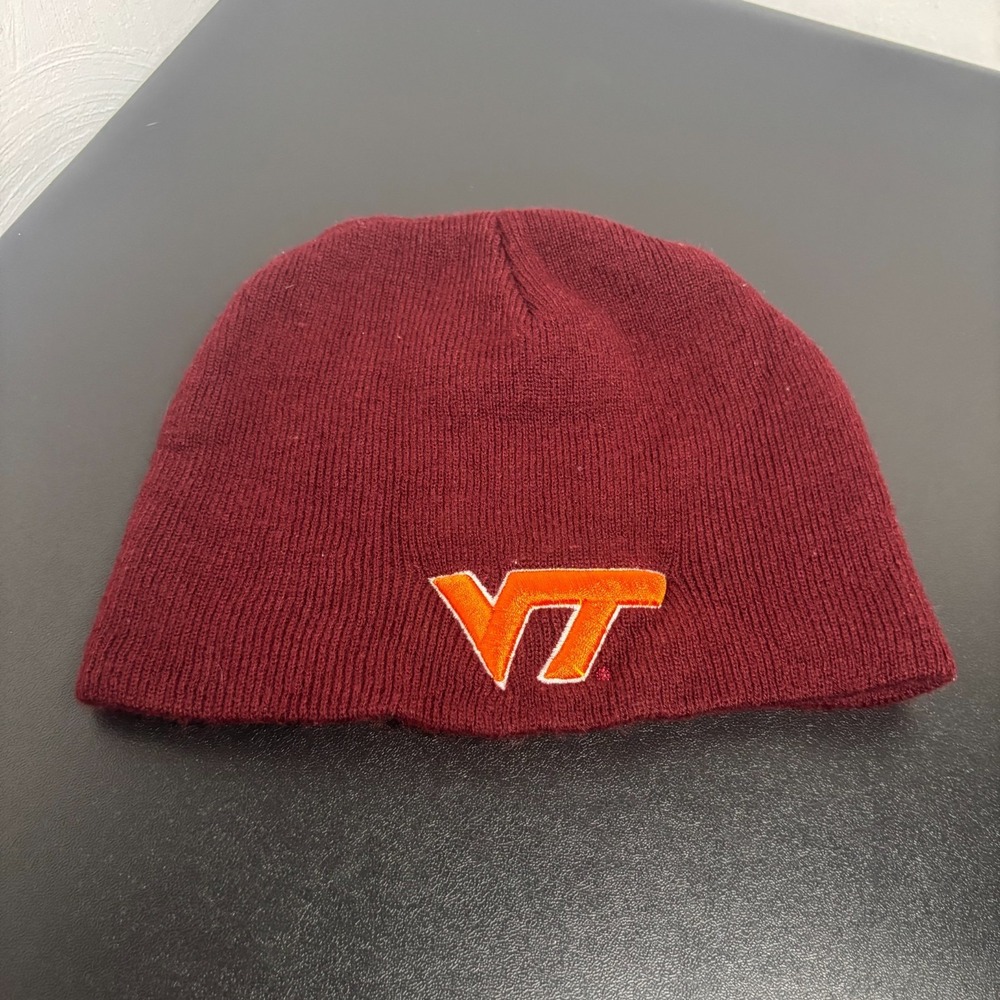 Virginia Tech Hokies Beanie Hat Top of the World Maroon VT Adult‎ OSFM Unisex